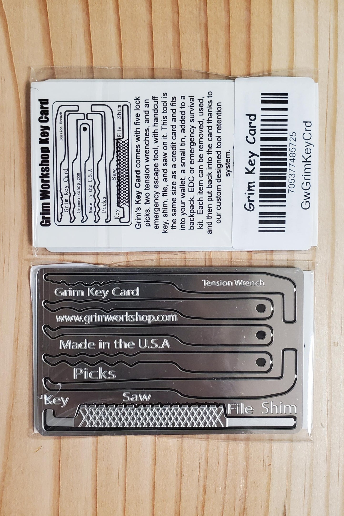 Lock Pick Set and Escape Card