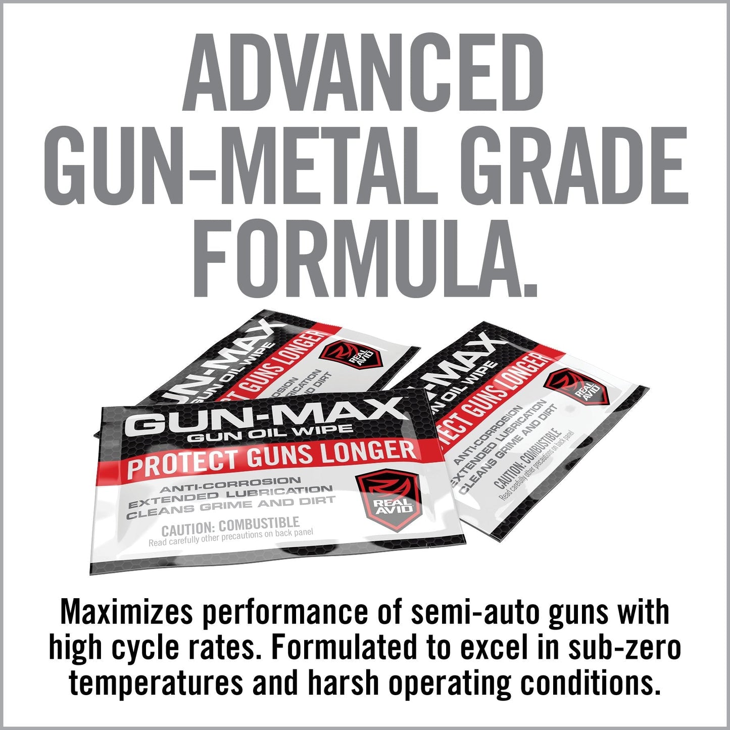 Gun-Max Gun Oil Wipes – 25 Pack