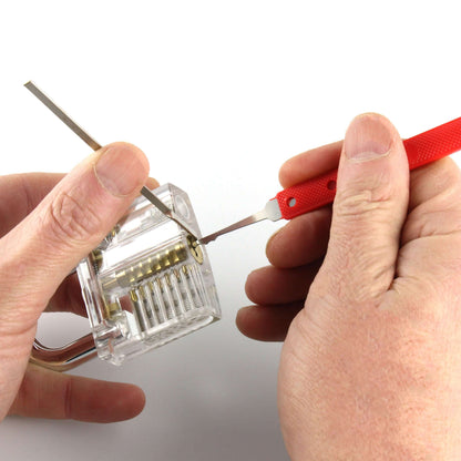 Compact Lock Pick Set - Lock Picks, Practice Lock, Covert Kit, How-to Guide