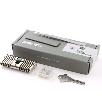 Practice Lock, Repinnable, Progressive, Aluminum, Cutaway Training by Dangerfield