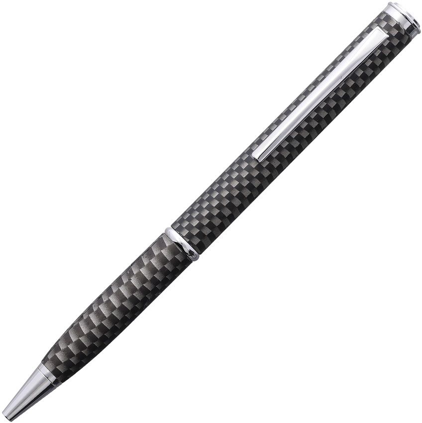 Carbon Fiber Checkered Ink Pen Knife