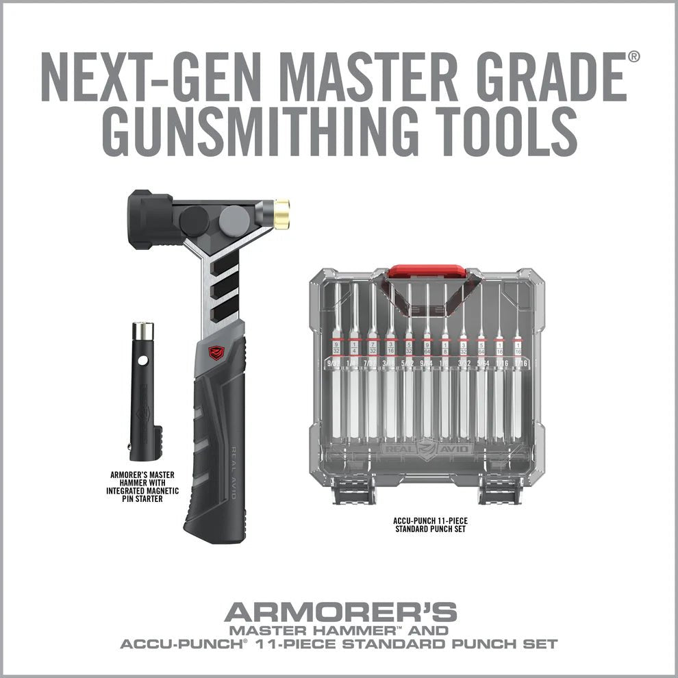 Armorer’s Master Hammer and Accu-Punch 11-Piece Standard Pin Punch Set - Covert Hardware