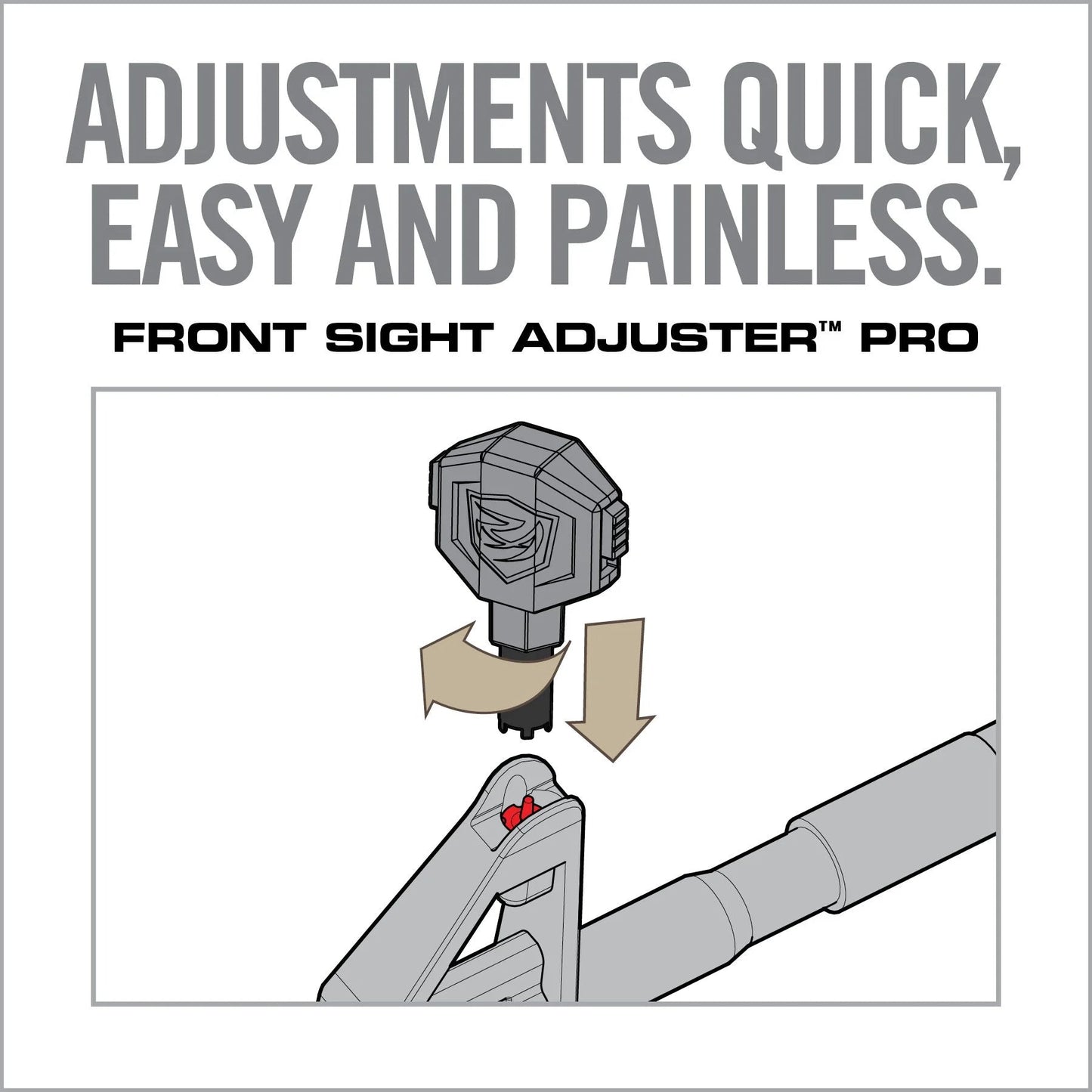 Front Sight Adjuster Pro - Covert Hardware