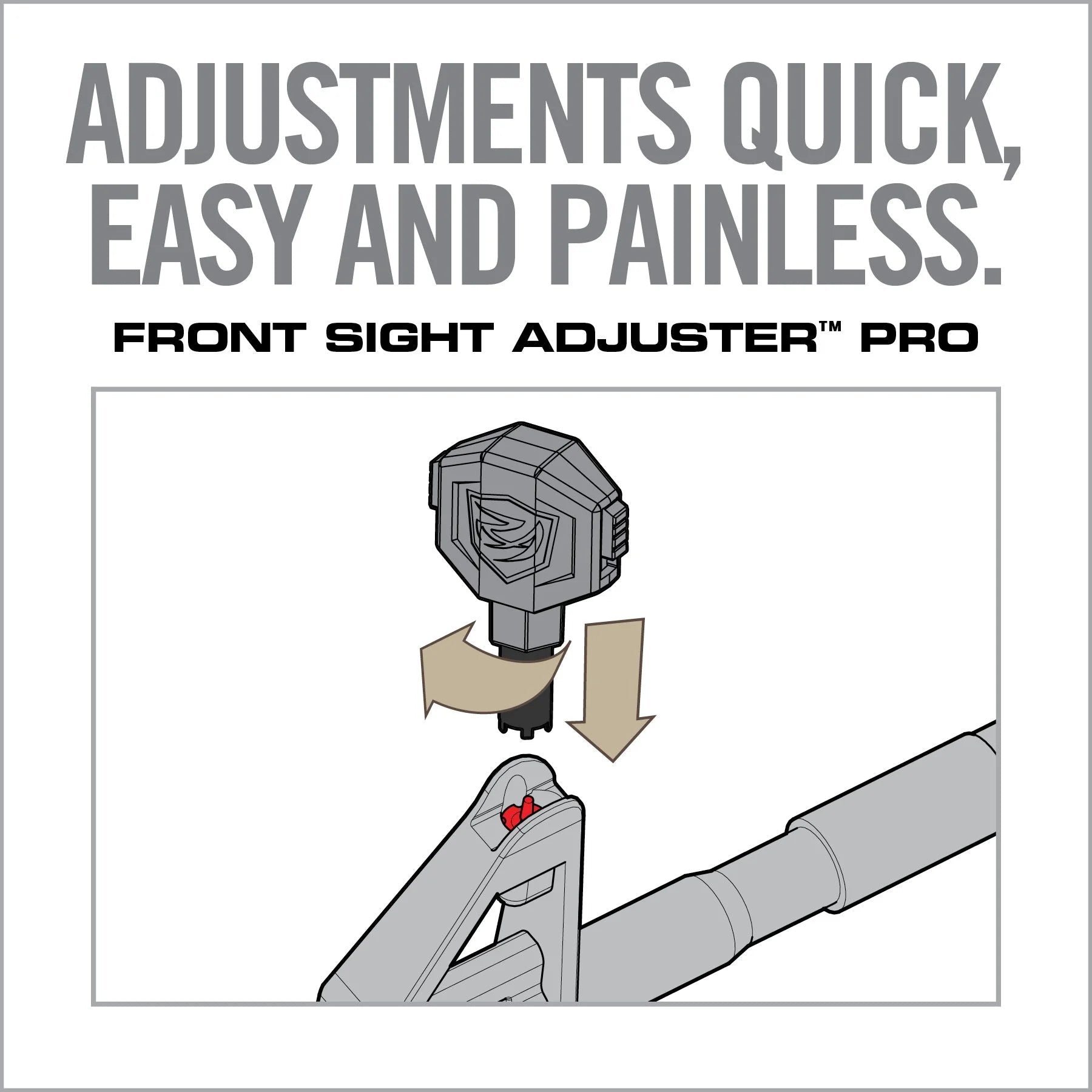 Front Sight Adjuster Pro - Covert Hardware