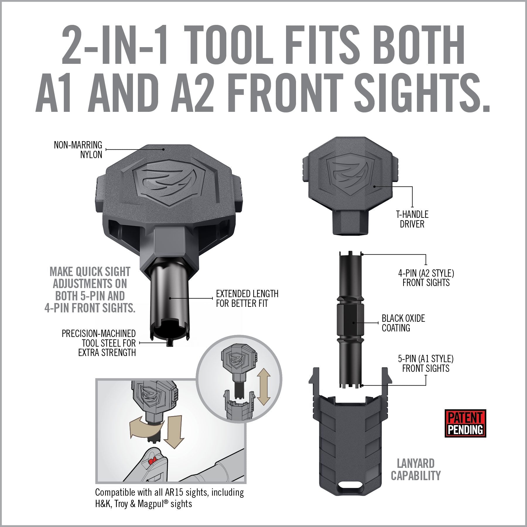 Front Sight Adjuster Pro - Covert Hardware