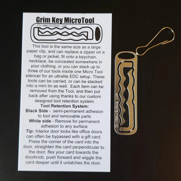 2 in 1 Wave Rake Lock Pick Keychain