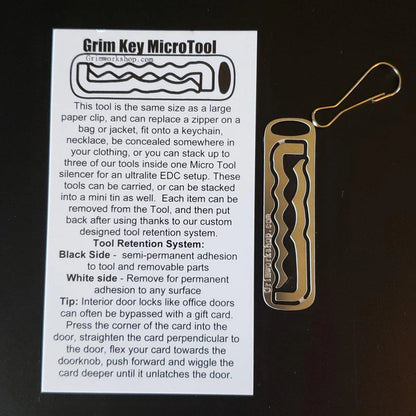 2 in 1 Wave Rake Lock Pick Keychain