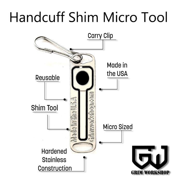 Grim Work Shop Handcuff Shim Micro Tool