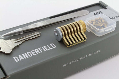 Practice Lock - Dangerfield Infinitus Repinnable Cutaway & Tweezers