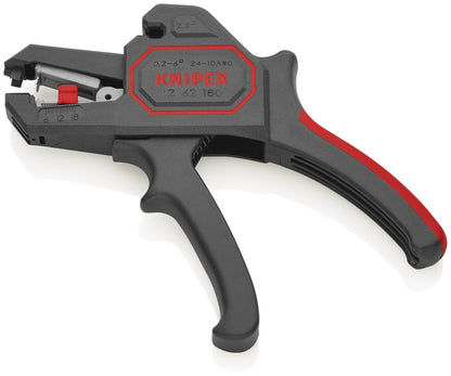 Knipex 7 1/4" Automatic Wire Strippers 10 - 24 AWG 12 62 180 - Covert Hardware