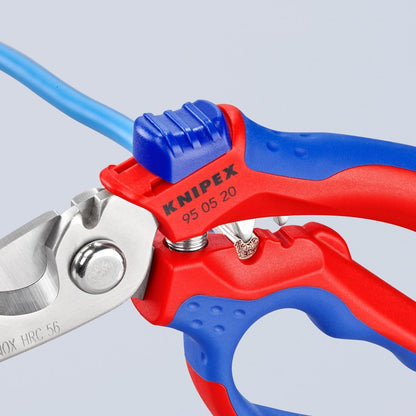 Knipex Angled Electrician Shears 6 1/4" 95 05 20 US - Covert Hardware