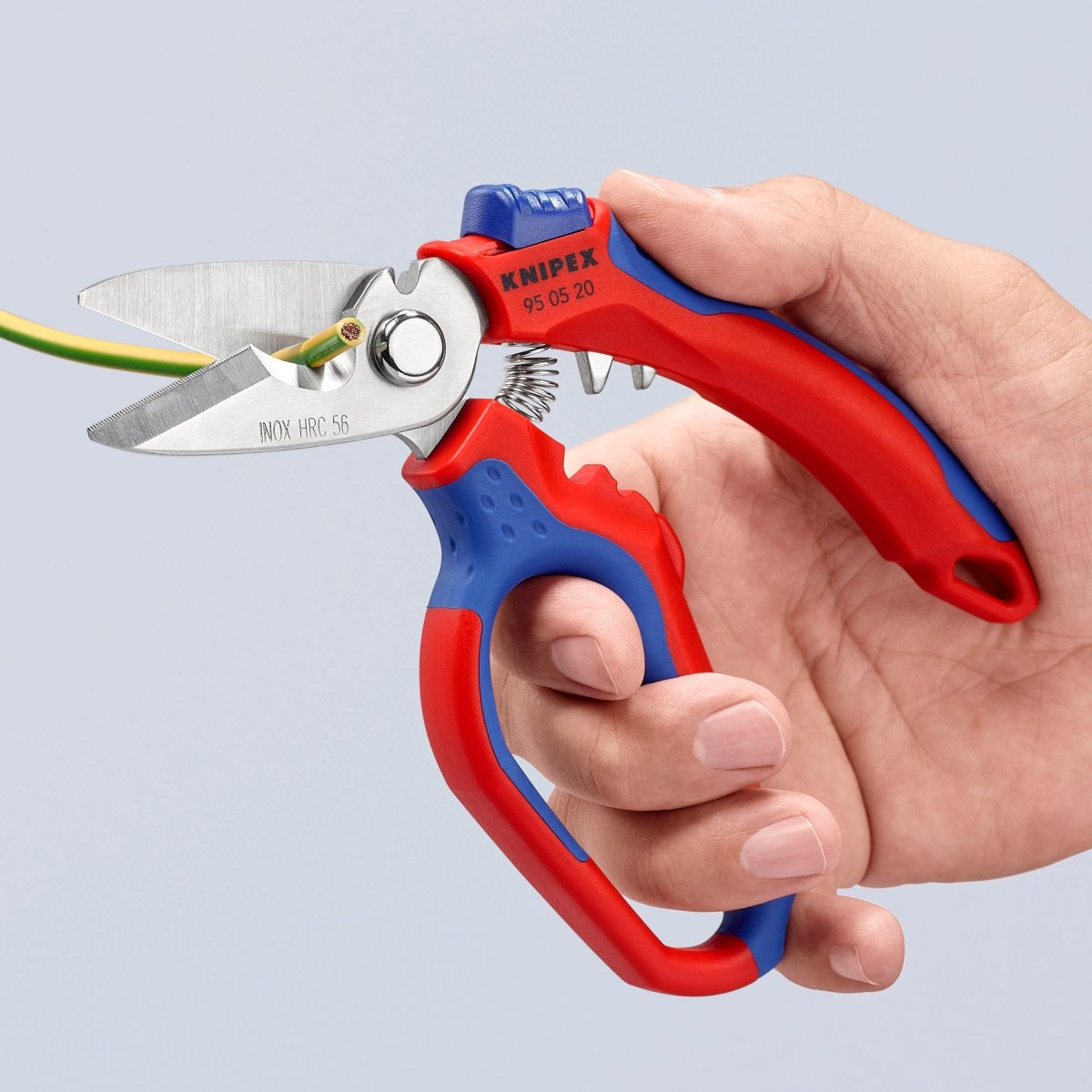 Knipex Angled Electrician Shears 6 1/4" 95 05 20 US - Covert Hardware