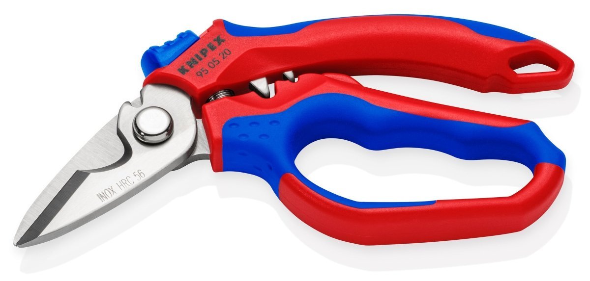Knipex Angled Electrician Shears 6 1/4" 95 05 20 US - Covert Hardware