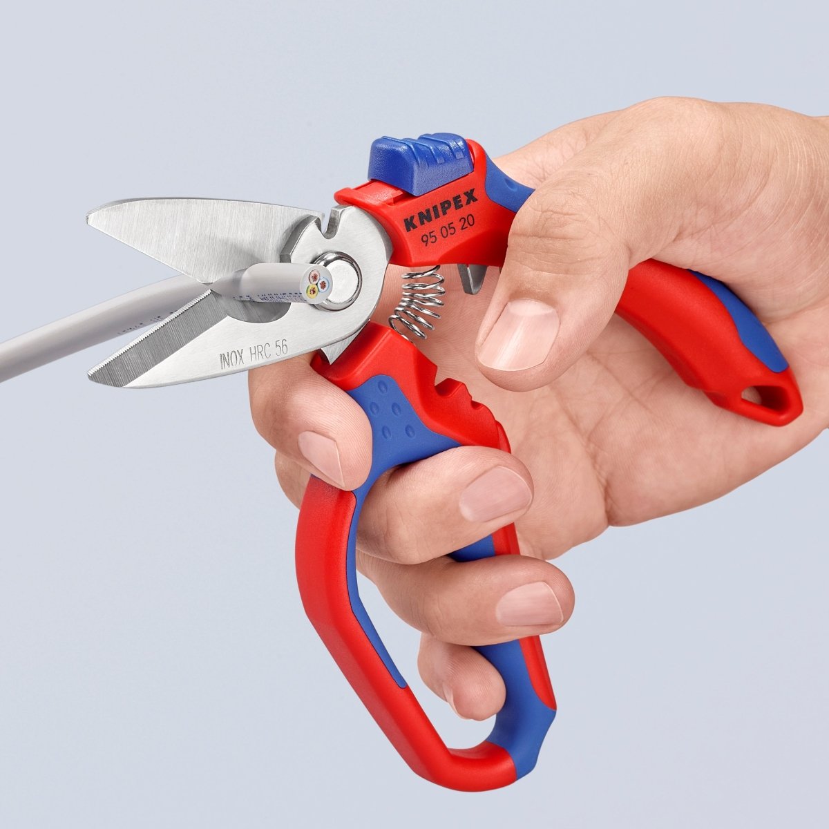 Knipex Angled Electrician Shears 6 1/4" 95 05 20 US - Covert Hardware