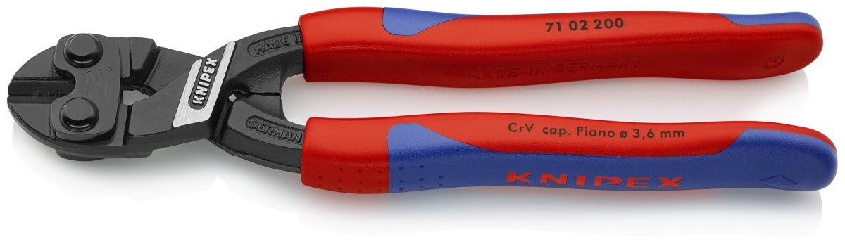 Knipex CoBalt® High Leverage Bolt Cutters 8" 71 02 200 - Covert Hardware