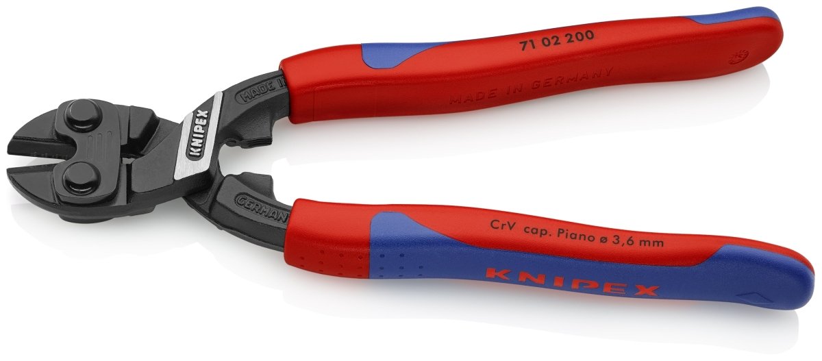Knipex CoBalt® High Leverage Bolt Cutters 8" 71 02 200 - Covert Hardware