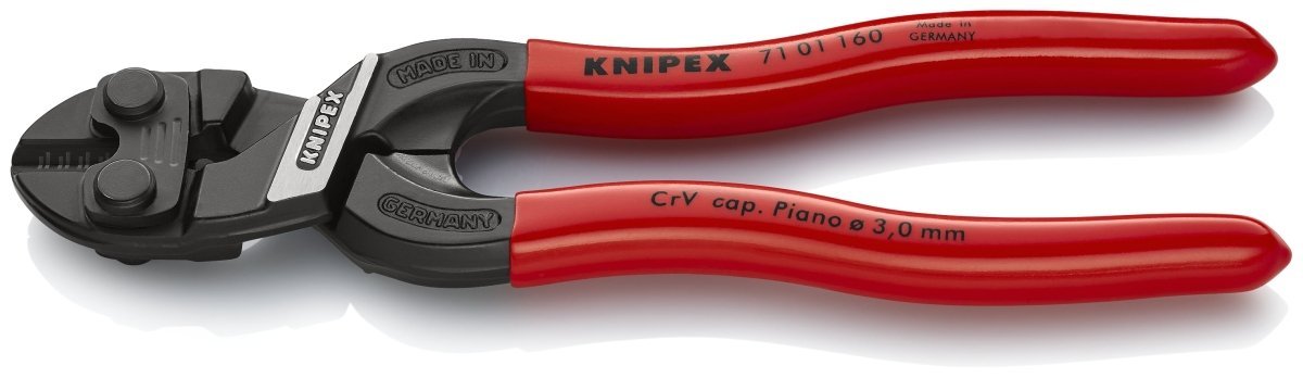 Knipex CoBalt® S Compact Bolt Cutters 6 1/4" 71 01 160 - Covert Hardware