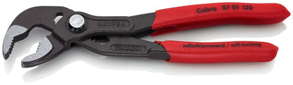 Knipex Cobra® High - Tech Water Pump Pliers 6" 87 01 150 - Covert Hardware