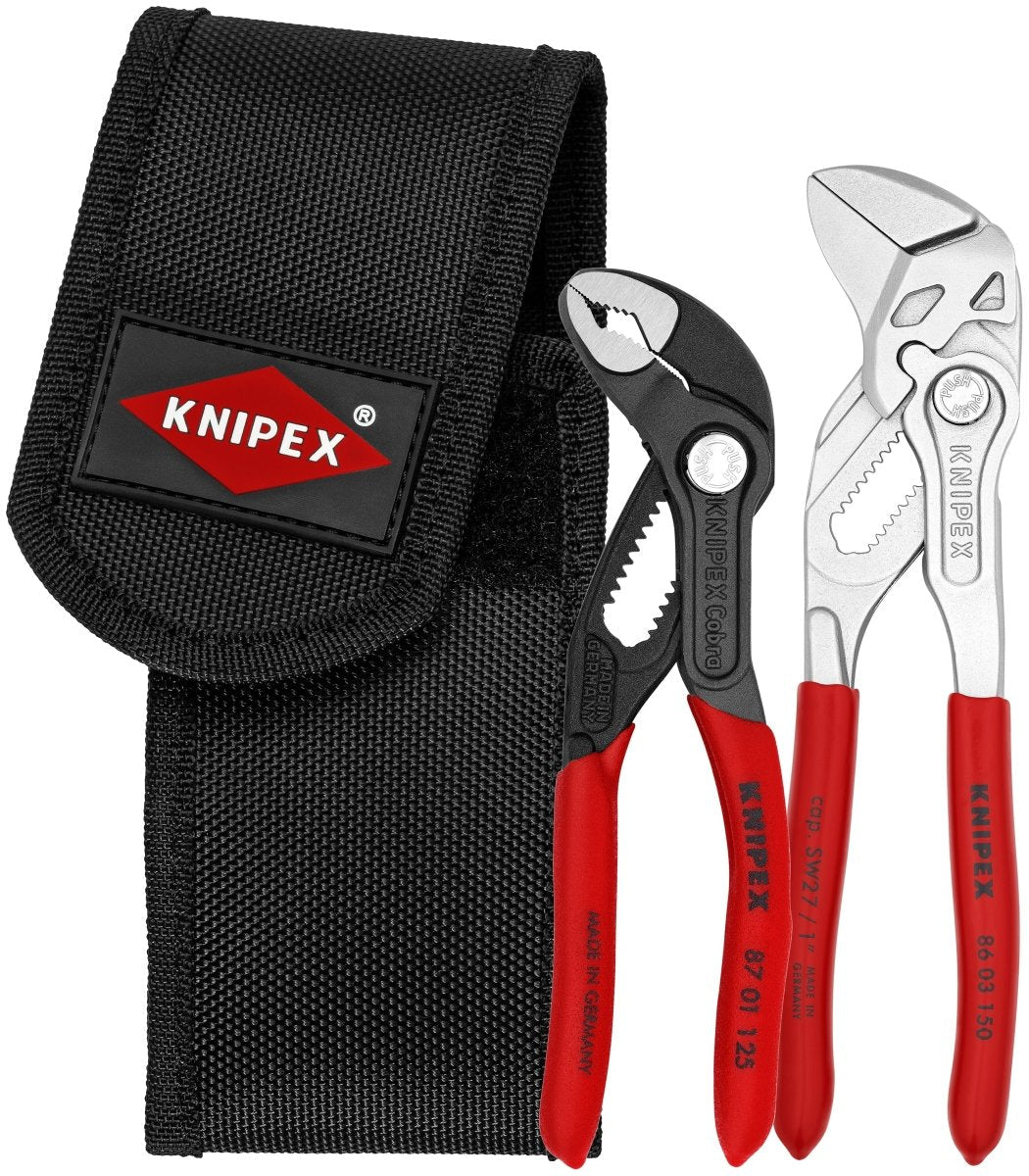 Knipex Cobra® Mini Pliers Set With Pouch 2 Piece 00 20 72 V01 - Covert Hardware