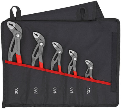 Knipex Cobra® Pliers Set With Pouch 5 Piece 00 19 55 S5 - Covert Hardware