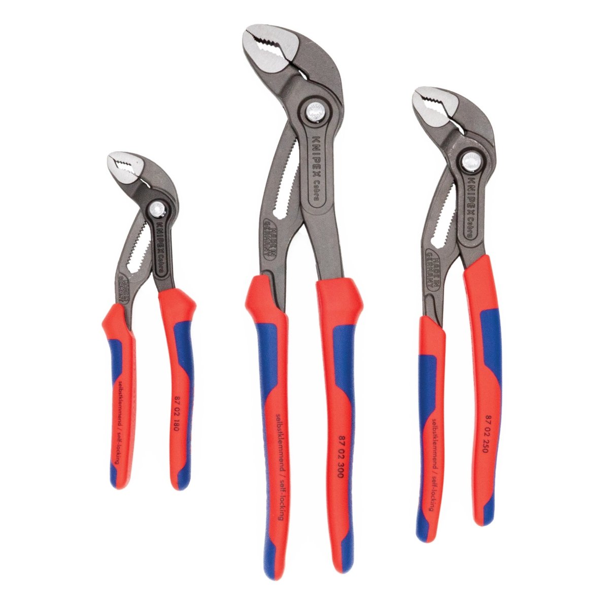 Knipex Cobra® Water Pump Pliers Set 3 Piece 9K 00 80 05 US - Covert Hardware