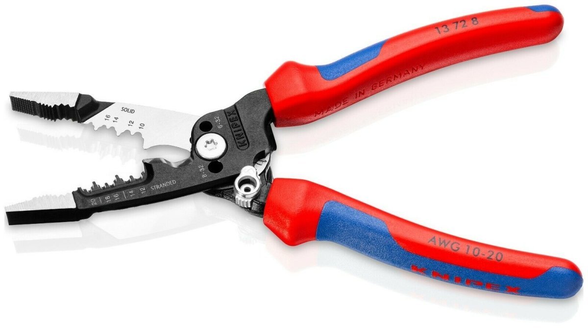 Knipex Forged Wire Strippers - 8 inch - 13 72 8 - Covert Hardware