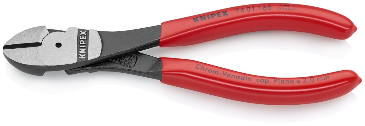 Knipex High Leverage Diagonal Cutters 6 1/4" 74 01 160 - Covert Hardware