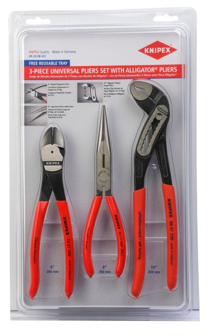 Knipex Pliers Set With Alligator® Pliers 3 Piece 00 20 08 US1 - Covert Hardware