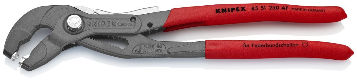 Knipex Spring Hose Clamp Pliers Locking Device 10" 85 51 250 AF - Covert Hardware