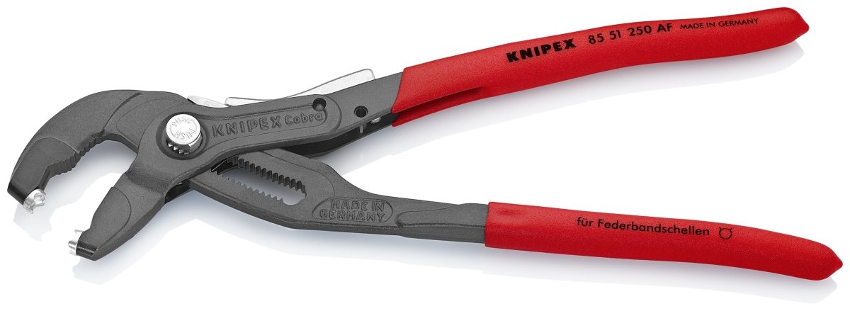 Knipex Spring Hose Clamp Pliers Locking Device 10" 85 51 250 AF - Covert Hardware
