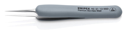 Knipex Stainless Needle Point Tips Precision Tweezers ESD 3 3/4" 92 21 13 ESD