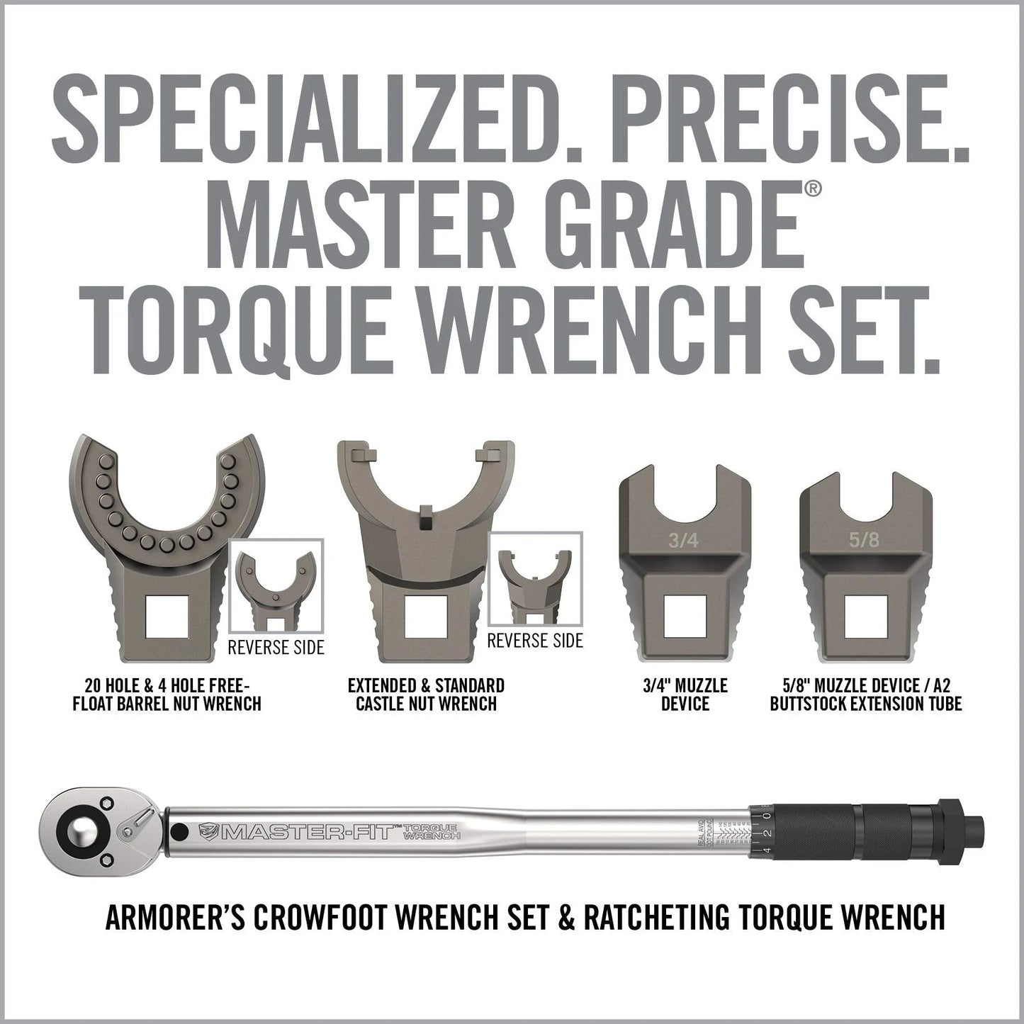 Master-Fit A2/AR15 Crowfoot Wrench Set - Covert Hardware