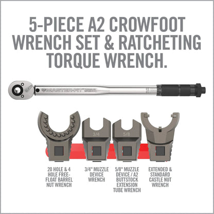 Master-Fit A2/AR15 Crowfoot Wrench Set - Covert Hardware