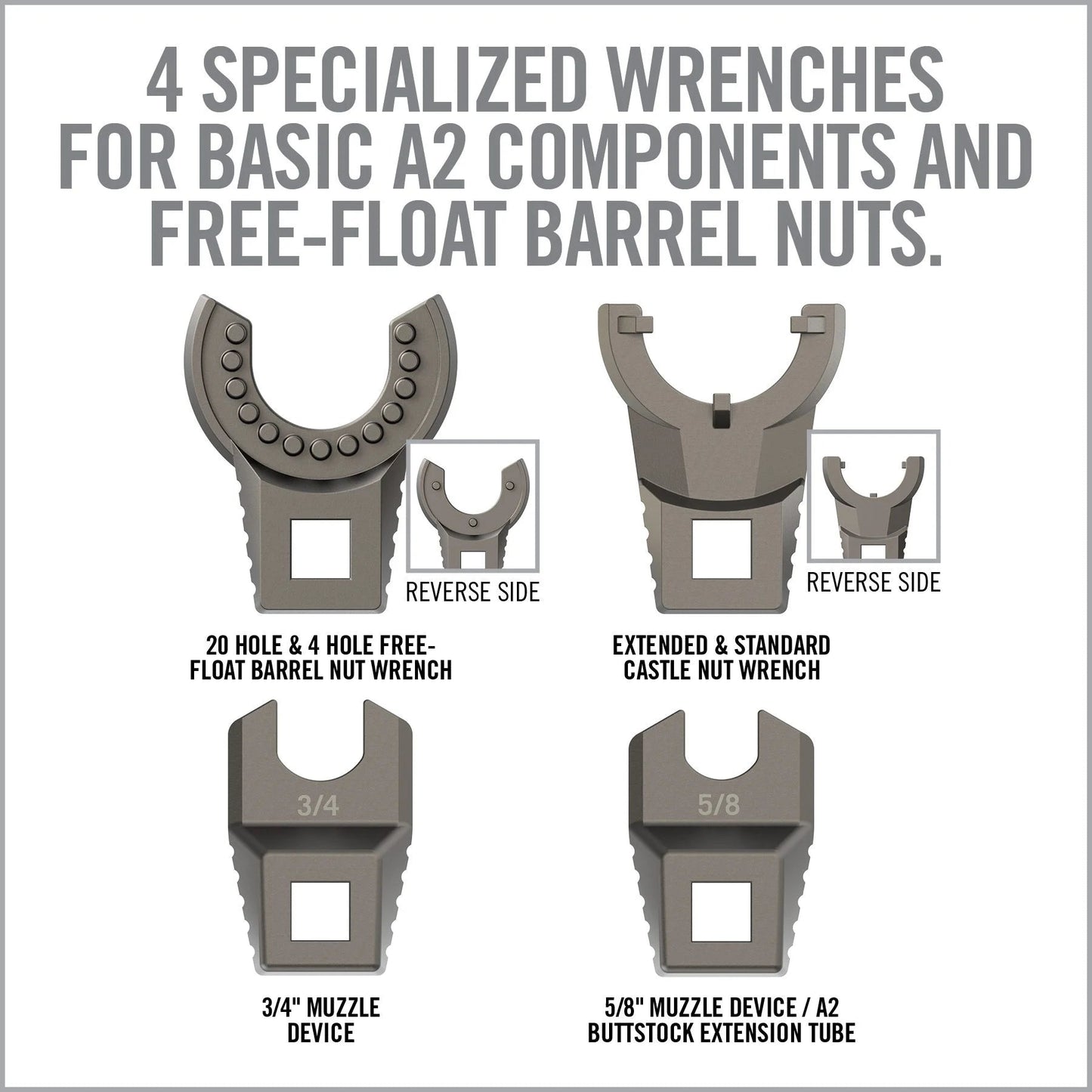 Master-Fit A2/AR15 Crowfoot Wrench Set - Covert Hardware
