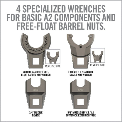 Master-Fit A2/AR15 Crowfoot Wrench Set - Covert Hardware