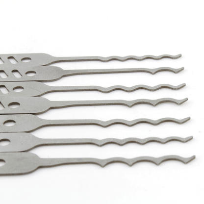 Lock Pick Rakes, the Nano, Covert EDC + Leather wallet by Dangerfield