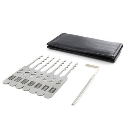 Lock Pick Rakes, the Nano, Covert EDC + Leather wallet by Dangerfield