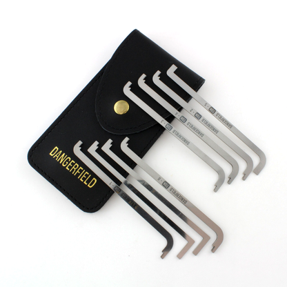Dangerfield EXTENDED Top of Keyway TOK Tension Wrench Set + Case
